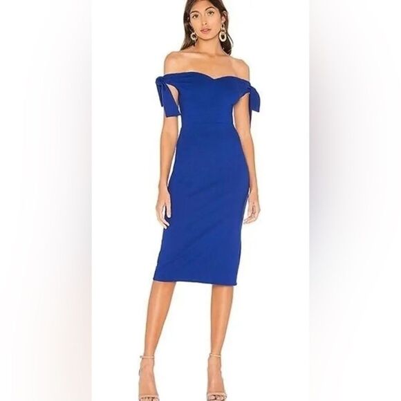 SUPERDOWN for revolve Shae Midi Dress in Cobalt Blue Size Small EUC worn once! - Picture 1 of 7